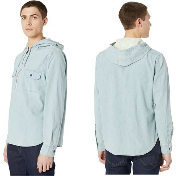 J. Crew Other - NWT J.Crew Chambray 1/2 Zip Work Shirt HW9436
